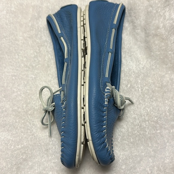 Minnetonka light blue leather moccasins size 11 - Picture 10 of 10